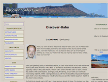 Tablet Screenshot of discover-oahu.com